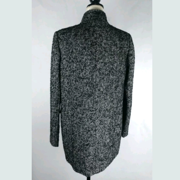Theory wool blend herringbone cocoon dolina coat - Picture 6 of 13